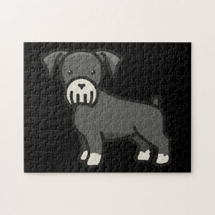 Miniatur Schnauzer Salz und Pfeffer Cartoon