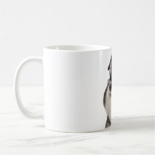 Miniatur_Schnauzer, schwarz und silber Kaffeetasse