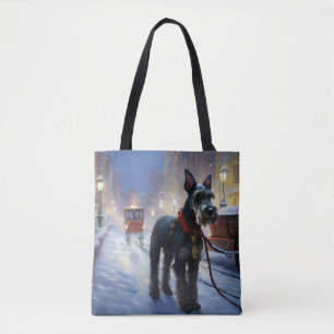 Miniatur Schnauzer Weihnachtsfeiertage Tasche