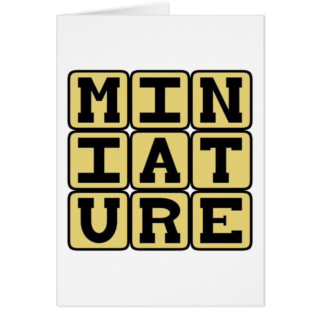 Miniatur, Tiny Collectible (Vorne)
