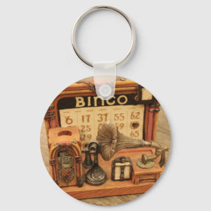 Miniatur-Vintag-Grammophon Schlüsselanhänger