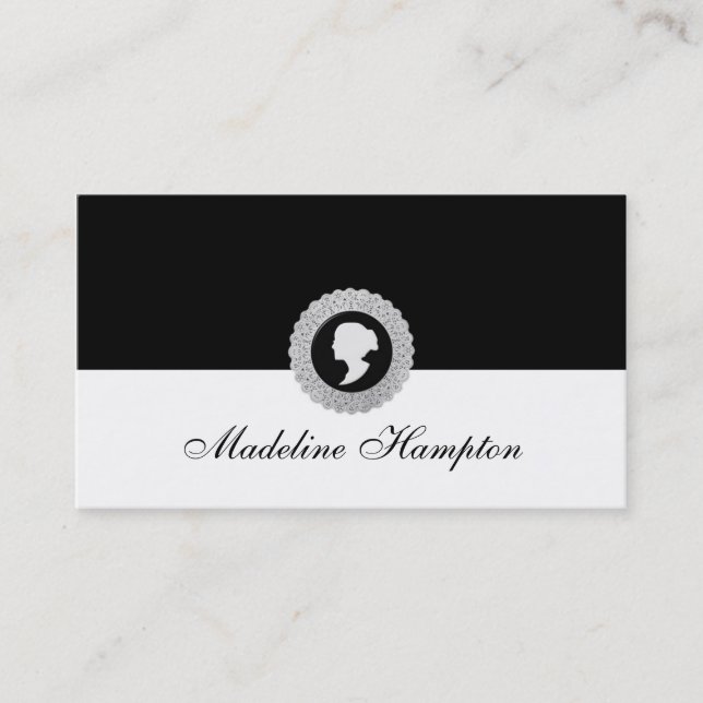 Miniatur-Visitenkarte Visitenkarte (Vorderseite)