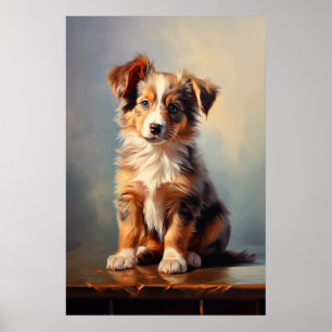 Miniaturamerikanischer Schäferhund Poster