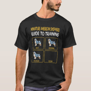 Miniaturanleitung des amerikanischen Hirten für d T-Shirt