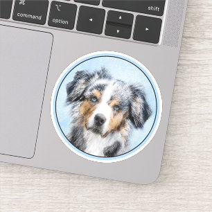 Miniaturbild Amerikanischer Hirtenmaler - Hundekun Aufkleber