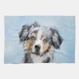 Miniaturbild Amerikanischer Hirtenmaler - Hundekun Geschirrtuch