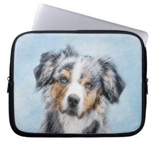 Miniaturbild Amerikanischer Hirtenmaler - Hundekun Laptopschutzhülle