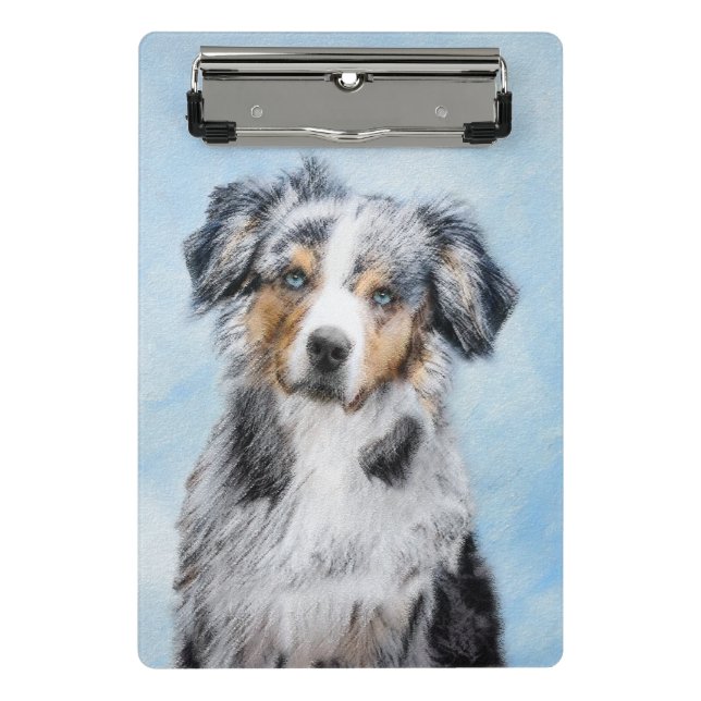 Miniaturbild Amerikanischer Hirtenmaler - Hundekun Mini Klemmbrett (Vorderseite)