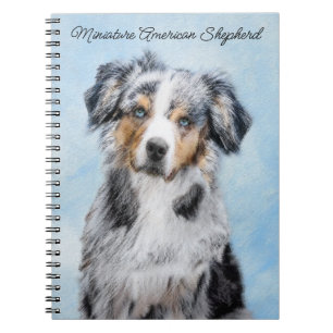 Miniaturbild Amerikanischer Hirtenmaler - Hundekun Notizblock