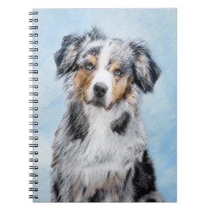 Miniaturbild Amerikanischer Hirtenmaler - Hundekun Notizblock
