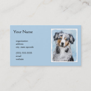 Miniaturbild Amerikanischer Hirtenmaler - Hundekun Visitenkarte