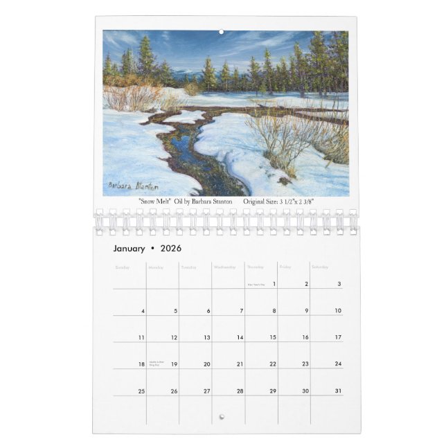 Miniaturbilder von Barbara Stanton Calender Kalender (Jan 2026)