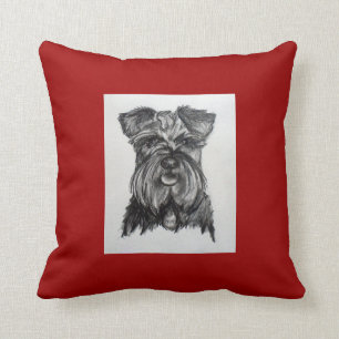Miniaturdeutscher Schnauzer-Wurfkissen Kissen