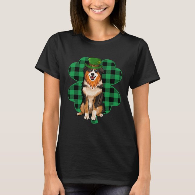 Miniature American Shepherd Leprechaun St Patrick  T-Shirt (Vorderseite)