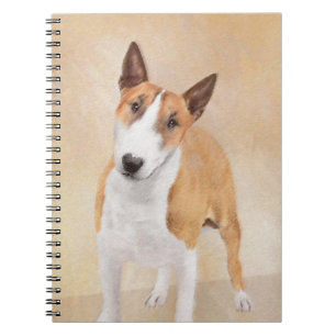 Miniature Bull Terrier Painting - Cute Original Do Notizblock