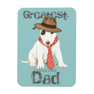 Miniature Bull Terrier Vater Magnet