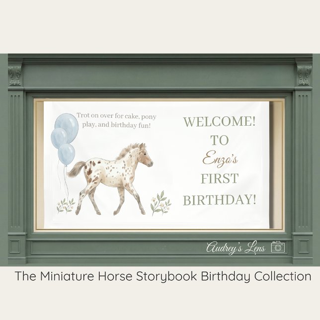 Miniature Horse | Story Book Decor Birthday Banner (Von Creator hochgeladen)