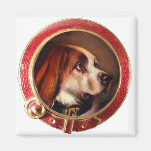 MINIATURE HUNDERPORTRAITS Bluthund Magnet