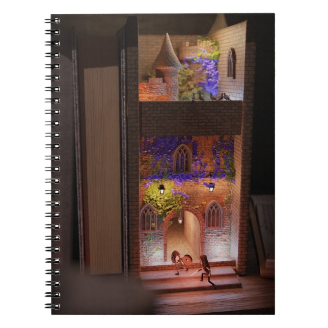 Miniature livre nook diorama - combat d'épée (Devant)