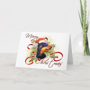 Miniature Pinscher Christmas Card Feiertagskarte