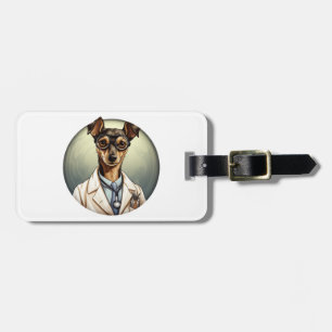 Miniature Pinscher Dog Doctor Gepäckanhänger