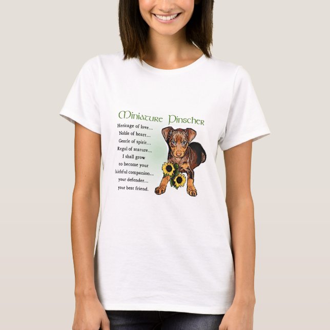 Miniature Pinscher Gifts T-Shirt (Vorderseite)