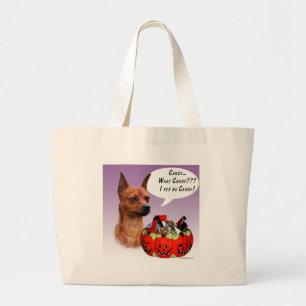 Miniature Pinscher Halloween Candy Jumbo Stoffbeutel