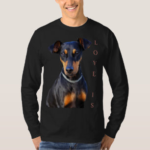Miniature Pinscher Hund Mama Vater T Liebe Welpe H T-Shirt