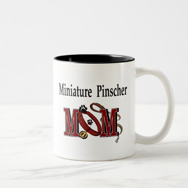 Miniature Pinscher Mama Tasse (Rechts)