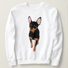 Miniature Pinscher Min Button Sweatshirt