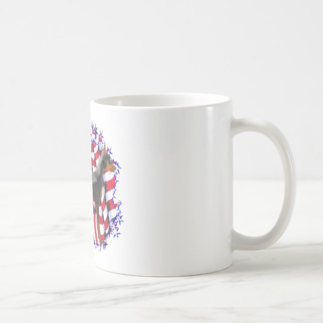 Miniature Pinscher Patriot Kaffeetasse (Rechts)