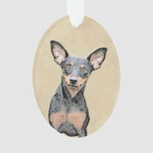 Miniature Pinscher Peinture mignonne Chien Art ori