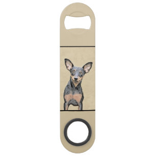 Miniature Pinscher Peinture mignonne Chien Art ori