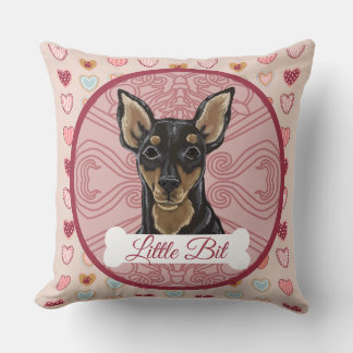 Miniature Pinscher Personalize Pillow Kissen