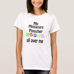 Miniature Pinscher Walking Design T-Shirt