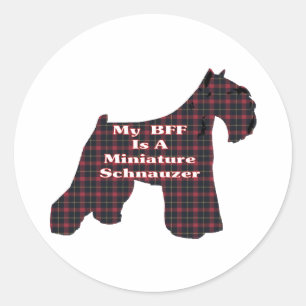 Miniature Schnauzer BESTE FREUNDIN Sticker