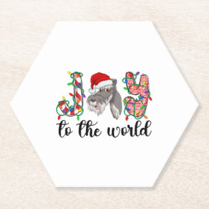 Miniature Schnauzer Christmas Mini Schnauzer Xmas Untersetzer