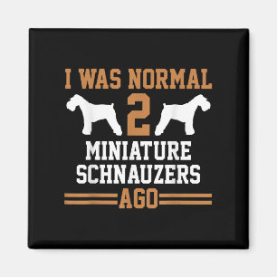 Miniature Schnauzer Dog 2 Two Dog Trainer School Magnet
