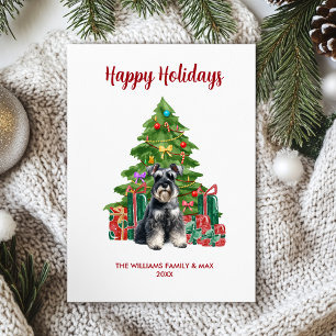 Miniature Schnauzer Dog Familie Weihnachten