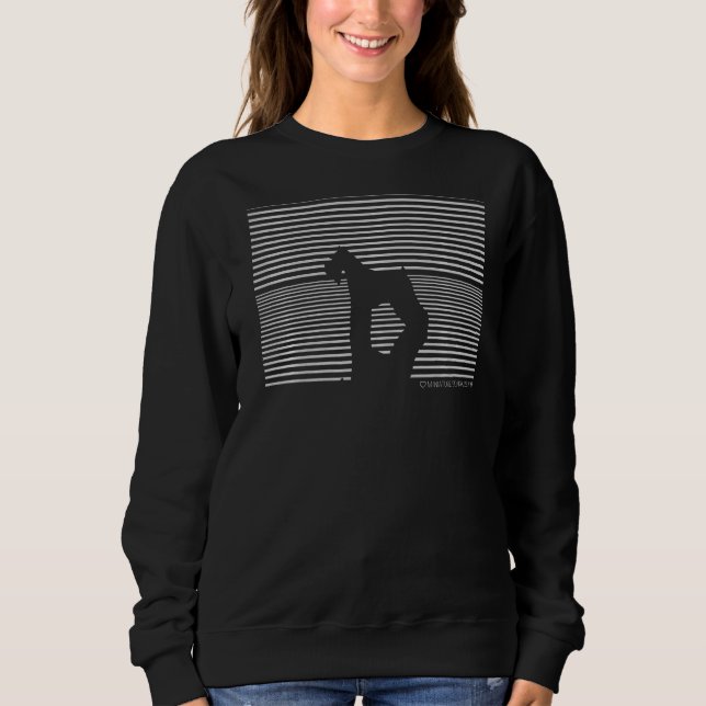 Miniature Schnauzer Dog Liebe Sweatshirt (Vorderseite)