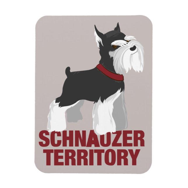 Miniature Schnauzer Dog Magnet (Vertikal)