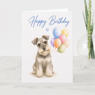 Miniature Schnauzer Geburtstag Karte