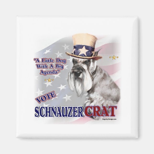 Miniature Schnauzer Geschenke Magnet (Vorne)