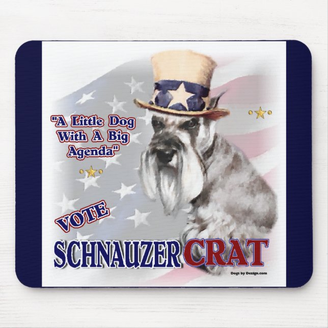 Miniature Schnauzer Geschenke Mousepad (Vorne)
