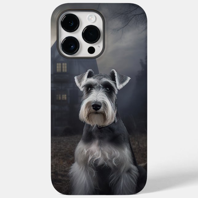 Miniature Schnauzer Halloween Beängstigend Case-Mate iPhone 14 Pro Max Hülle (Rückseite)