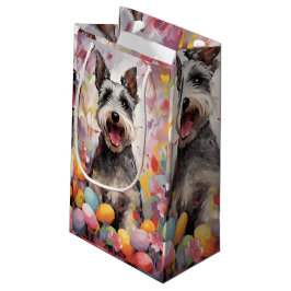 Miniature Schnauzer Happy Oaster Kleine Geschenktüte