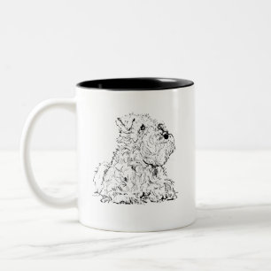Miniature Schnauzer Kaffeetasse, Hunde-Liebhaber Zweifarbige Tasse