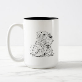 Miniature Schnauzer Kaffeetasse, Hunde-Liebhaber Zweifarbige Tasse