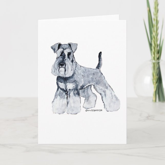 Miniature Schnauzer Karte (Vorderseite)