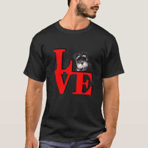 Miniature Schnauzer Liebe Park I Liebe mein Hund T-Shirt